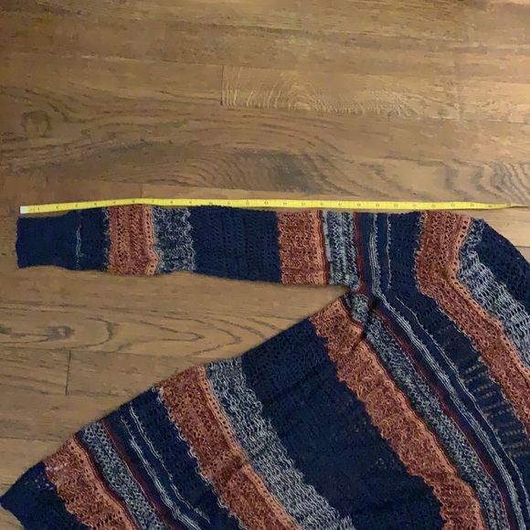 NWOT Natural Reflections wide striped knit waterfall Cardigan size Medium - Picture 15 of 16